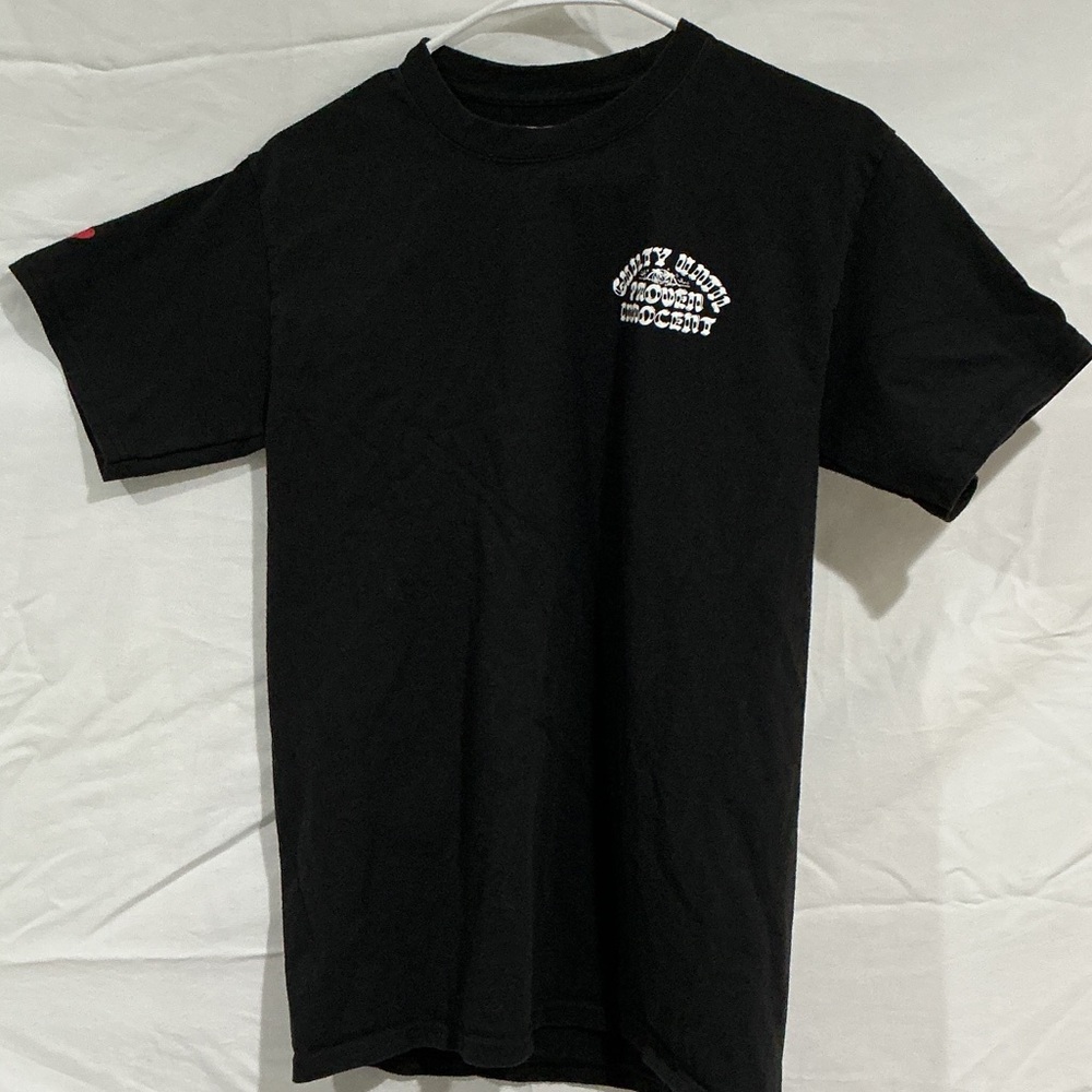 Classic Black Short Sleeve Graphic Tee “Guilty Until Proven Innocent”